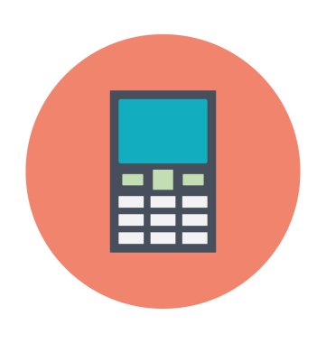 Cep telefonu renkli vektör simgesi