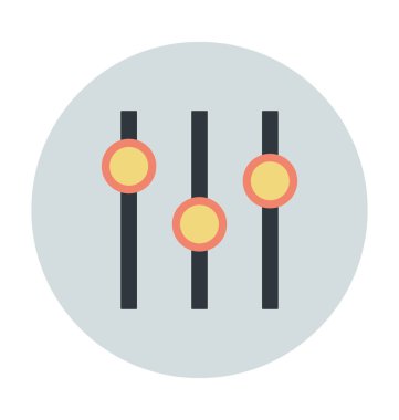 Equalizer'ı renkli vektör simgesi