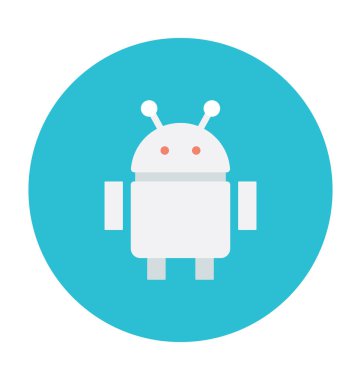 Android Robot renkli vektör simgesi 