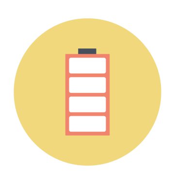 Tam pil renkli vektör simgesi