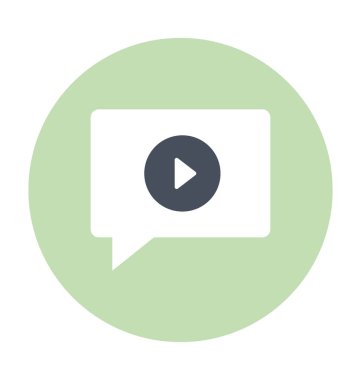 Sohbet simgesi renkli vektör simgesi 