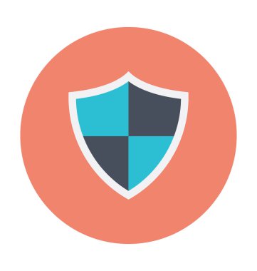 kalkan renkli vektör simgesi