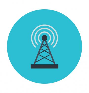WLAN kule vektör çizim renkli