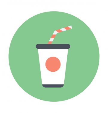 Suyu Kupası renkli vektör simgesi