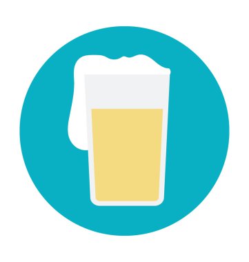 Bira renkli çizgi vektör simgesi