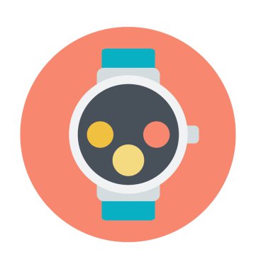 Bilek Watch renkli vektör simgesi
