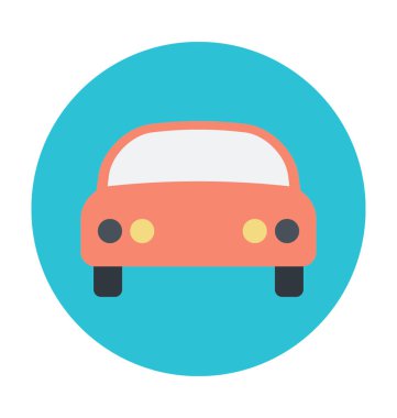 Otomobil renkli vektör simgesi 