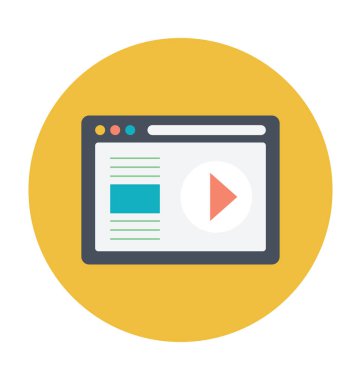 Web sitesi renkli vektör simge 