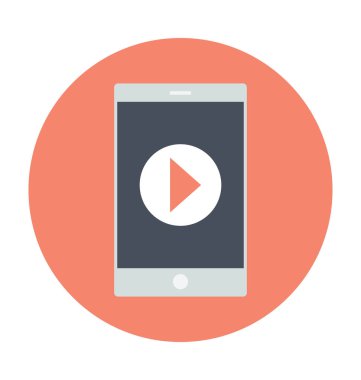 Kitle iletişim araçları oyuncu vektör çizim renkli