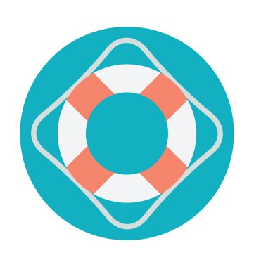 Hayat halka renkli vektör simgesi