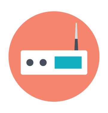 WLAN renkli vektör simgesi 