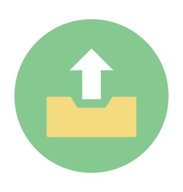 Renkli vektör simge yüklemek 