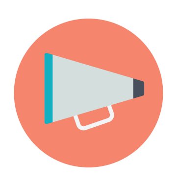 Hoparlör renkli vektör simgesi