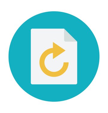 Web sayfasını yeniden renkli vektör simgesi 