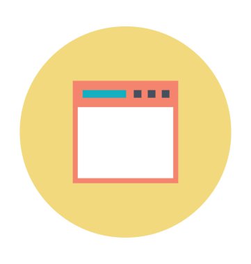 Tarayıcılar renkli vektör simgesi