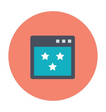 Web sıralaması renkli vektör simgesi