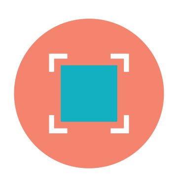 Renkli vektör simgeyi büyütmek