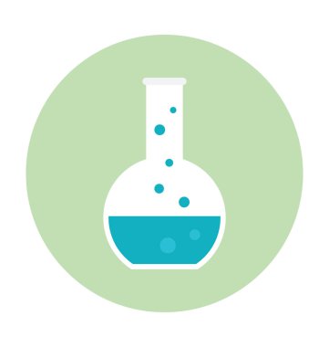 Konik Flask renkli vektör simgesi