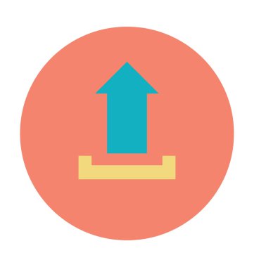 Renkli vektör simge yüklemek