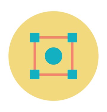 Renkli vektör simgeyi büyütmek