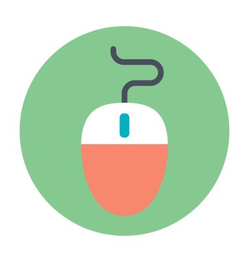 Bilgisayar fare renkli vektör simgesi