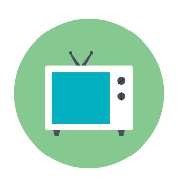 TV renkli vektör simgesi