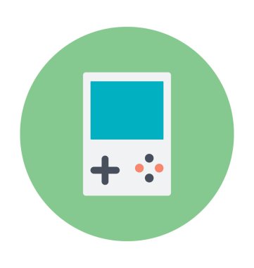 Gameboy renkli vektör simgesi