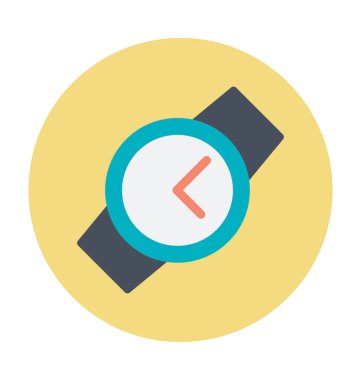 Kol saati renkli vektör simgesi