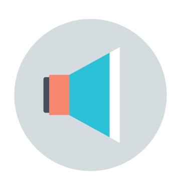 Hoparlör renkli renkli vektör simgesi