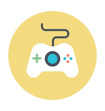 Oyun konsolu renkli vektör simgesi