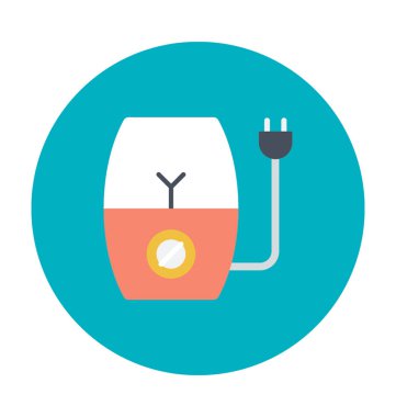 Gıda Blender renkli vektör simgesi