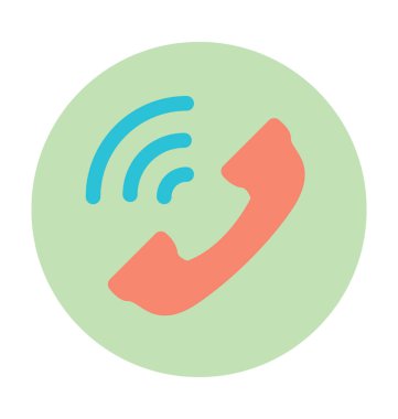 Renkli vektör simge telekomünikasyon 