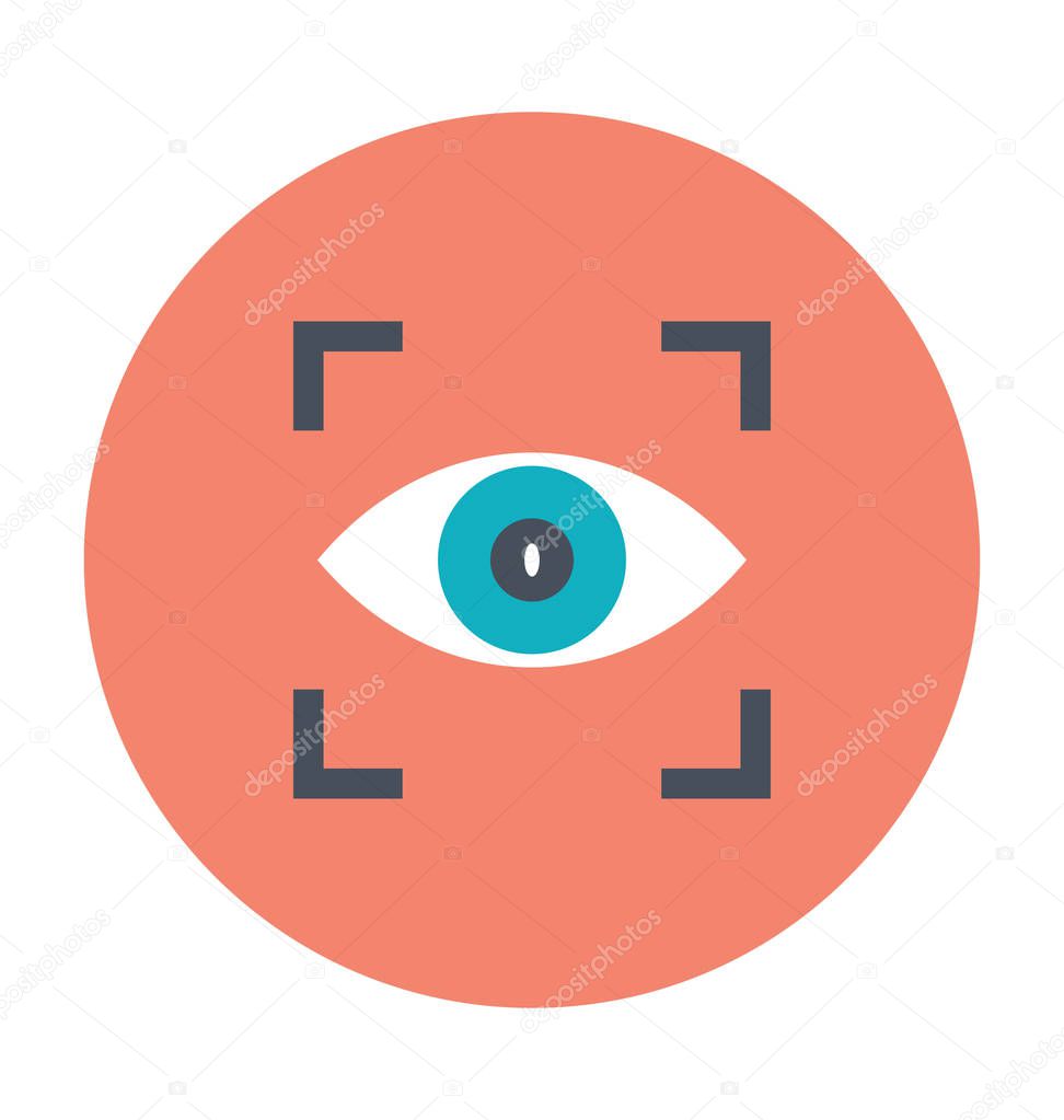 Eye Colored Vector Icon