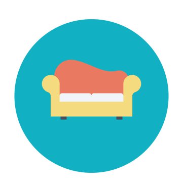 Renkli vektör simge kanepe