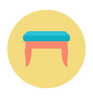 Makyaj tezgah renkli vektör simgesi