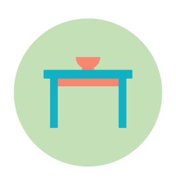 Kare tablo renkli vektör simgesi