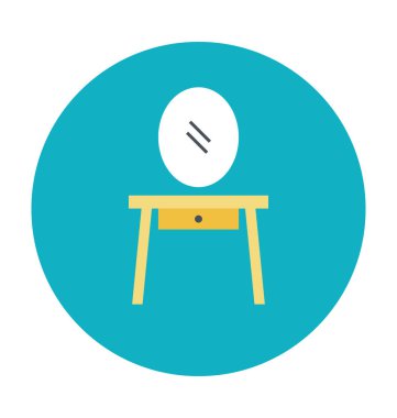 Vanity tablo renkli vektör simgesi