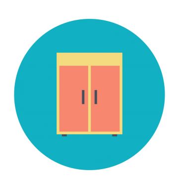 Dolap renkli vektör simgesi