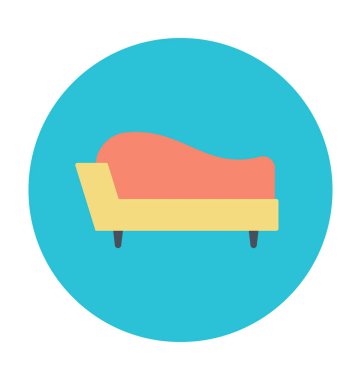 Kanepe renkli vektör simgesi