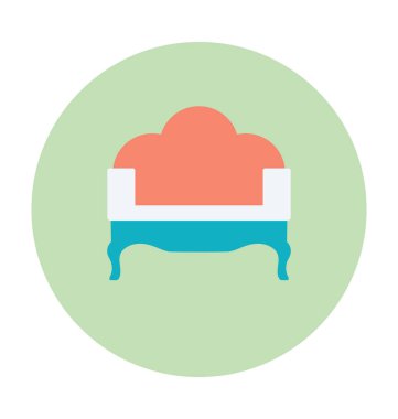 Renkli vektör simge kanepe