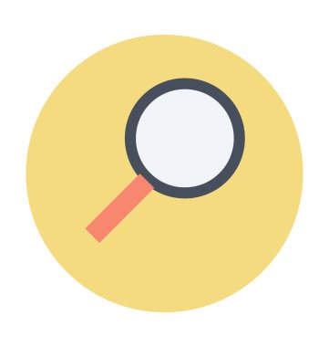 Büyüteç'i renkli vektör simgesi