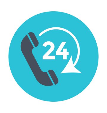 Tam hizmet renkli vektör simgesi