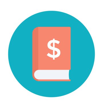 Mali kitap renkli vektör simgesi