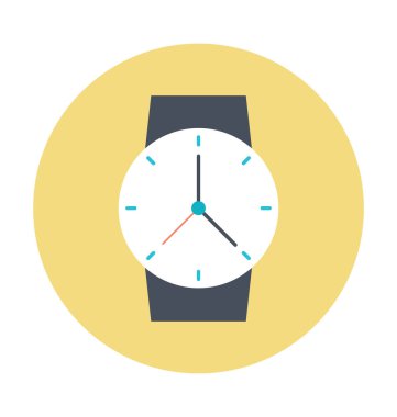 Kol saati renkli vektör simgesi