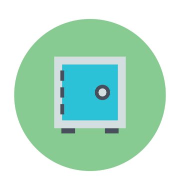 Banka tonoz renkli vektör simgesi