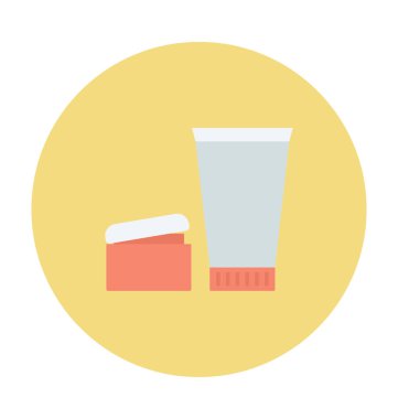 Krem renkli vektör simgesi