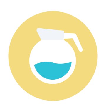 Sürahi renkli vektör simgesi