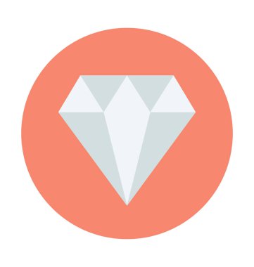 Elmas renkli vektör simgesi