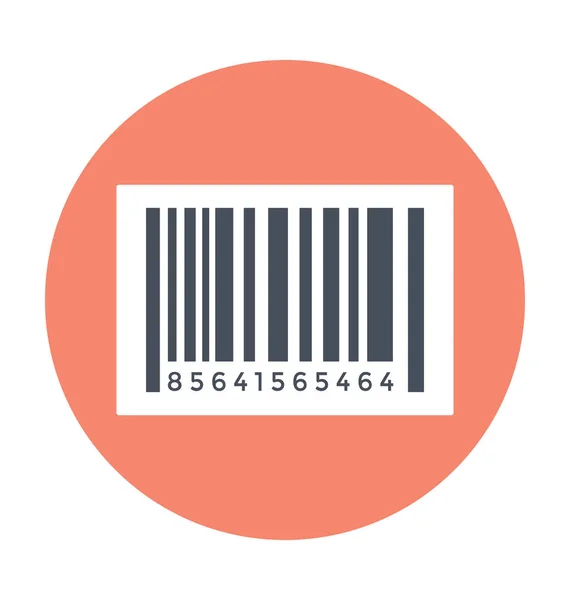 Εικονίδιο Χρώματος Barcode Του Φορέα — Διανυσματικό Αρχείο