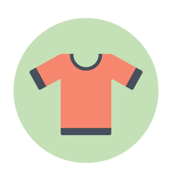 Camisa Colorida Vetor Ícone —  Vetores de Stock